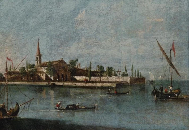 L'isola di San Francesco nella laguna di Venezia